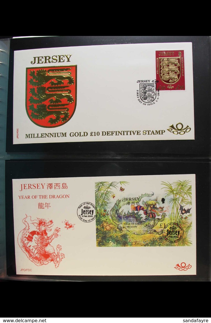 JERSEY FIRST DAY COVERS 1993-2005 COMPLETE COLLECTION Of All Different Illustrated Unaddressed First Day Covers Housed I - Altri & Non Classificati