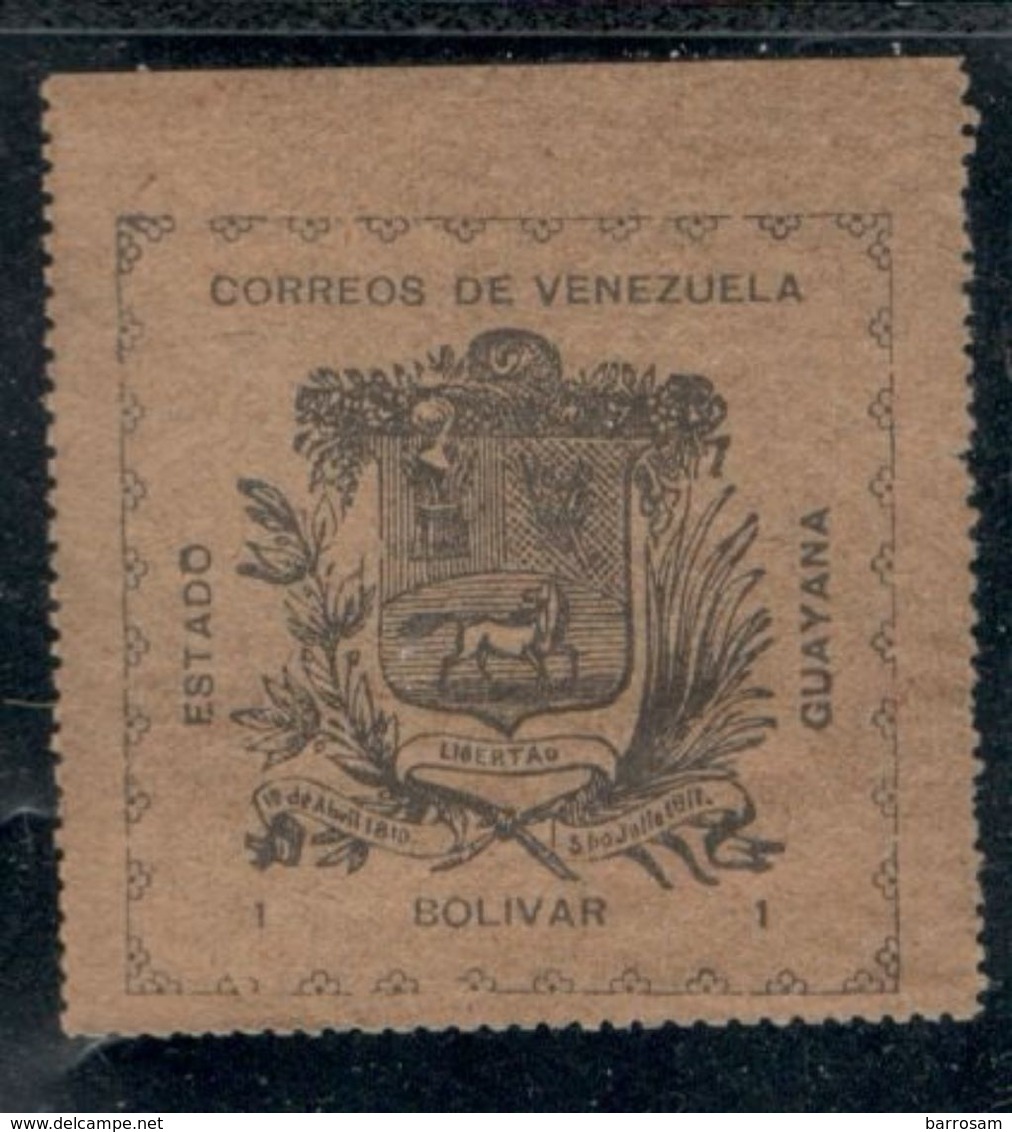 Venezuela1903:REVOLUTIONARY STAMPS Michel8III (mng*) Cat.Value  40Euros(if With Gum) - Venezuela