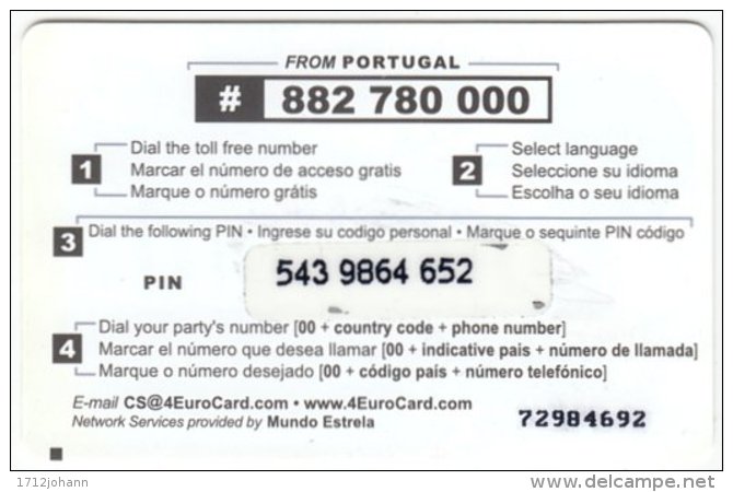 PORTUGAL A-920 Prepaid - Landmarks Of Europe - Used - Portugal