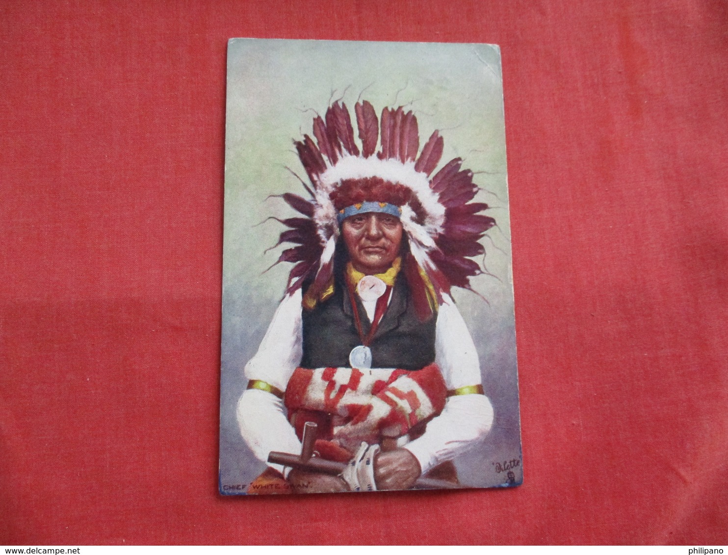 Chief White Swan  --  ---  --.ref 2808 - Indiani Dell'America Del Nord