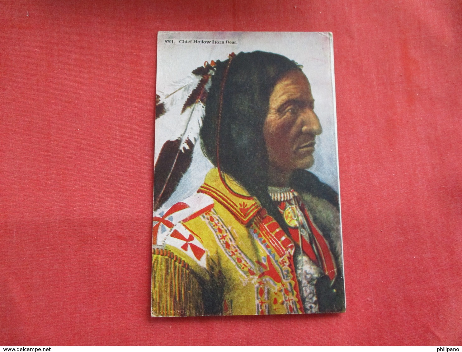 Chief Hollow Horn Bear  --  ---  --.ref 2808 - Indiani Dell'America Del Nord