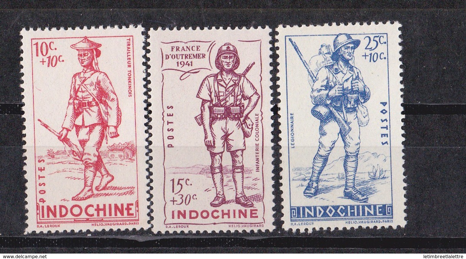 Indochine N°219 à 221** - Unused Stamps