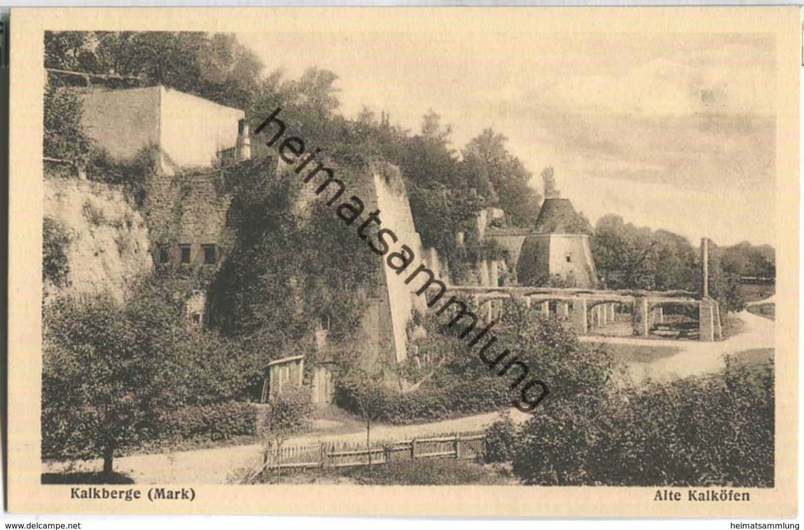 Kalkberge - Alte Kalköfen - Verlag J. Goldiner Berlin - Rüdersdorf