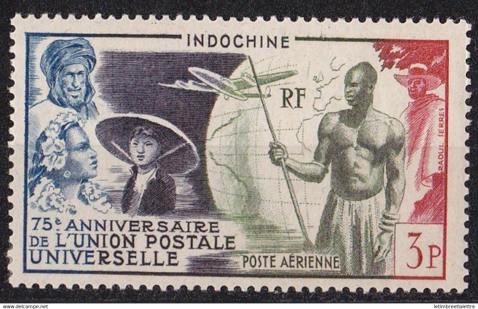 ⭐ Indochine - Poste Aérienne - YT N° 48 ** - Neuf Sans Charnière - 1949 ⭐ - Luftpost