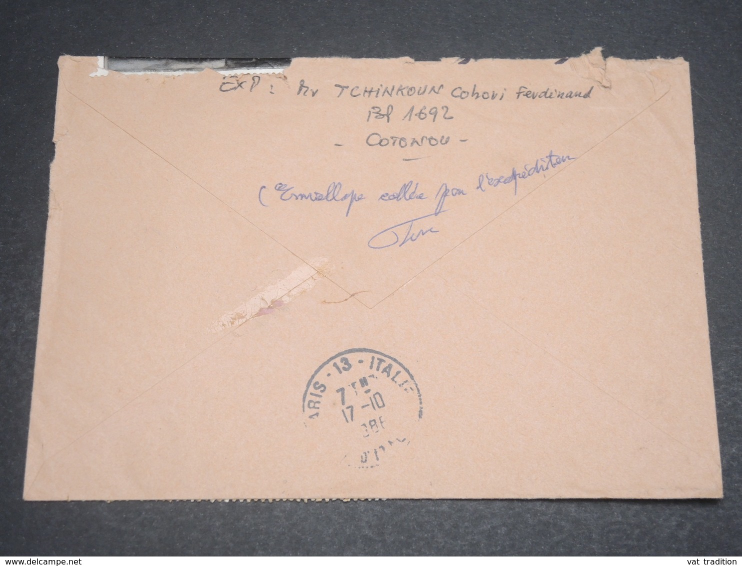 BÉNIN - Enveloppe En Recommandé De Cotonou Pour Paris En 1988 , Affranchissement Multiple Plaisant - L 12221 - Benin – Dahomey (1960-...)