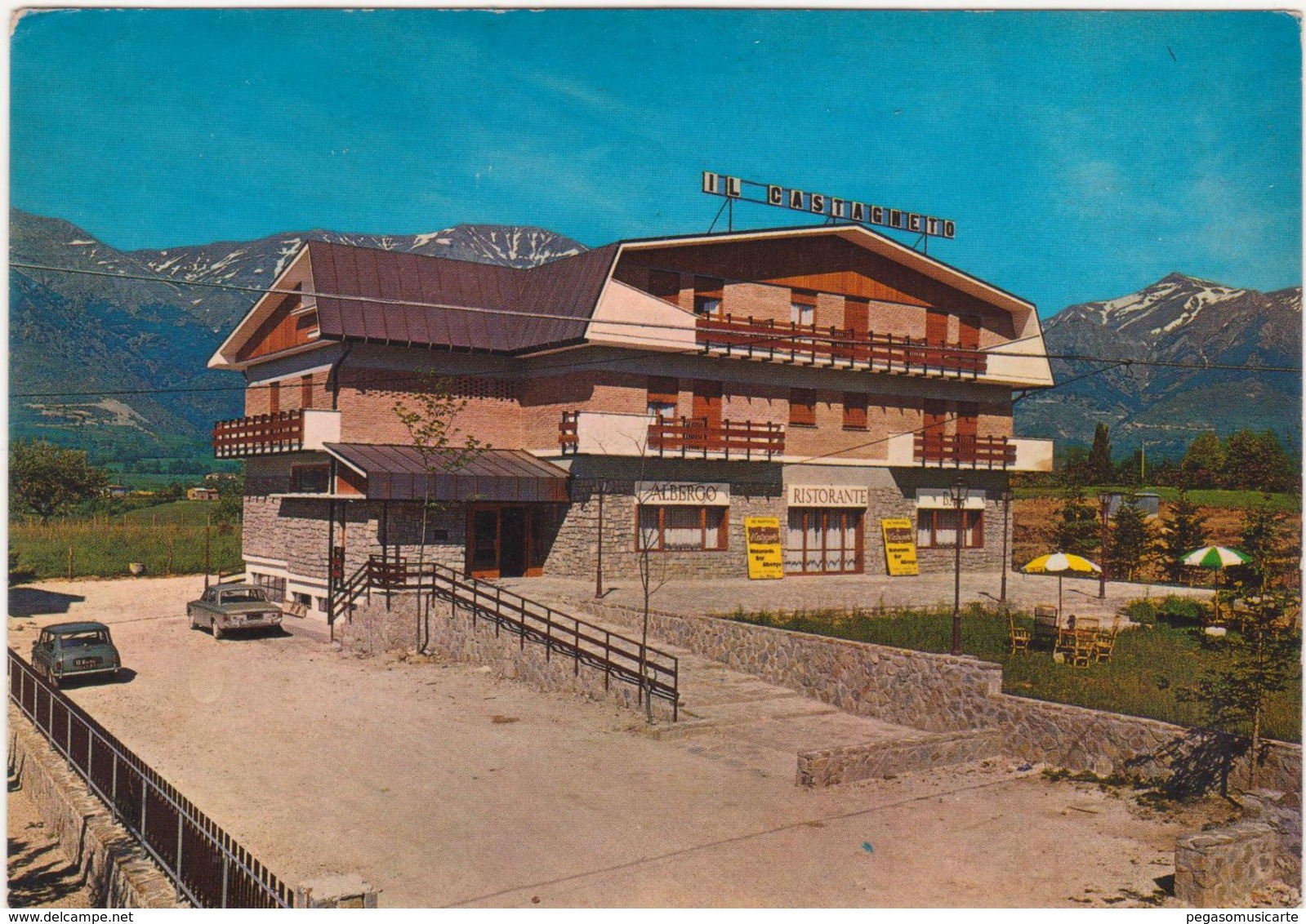 M161 ALBERGO RISTORANTE BAR IL CASTAGNETO AMATRICE RIETI 1969 - Rieti