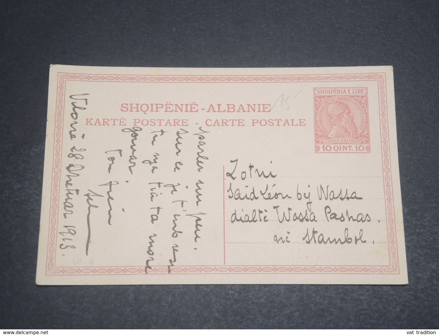 ALBANIE - Entier Postal En 1913 Pour Istambul - L 12232 - Albanie