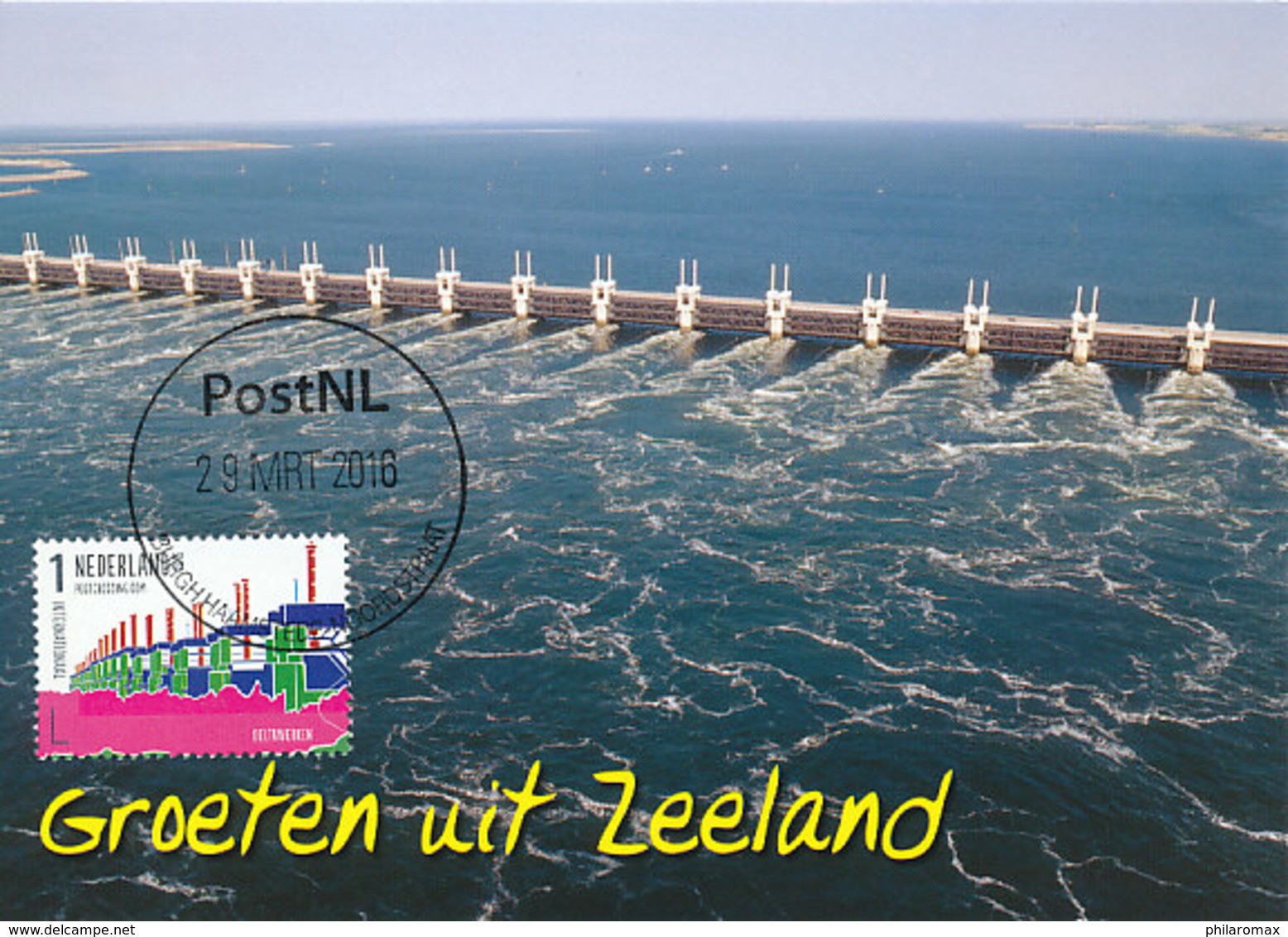 D32467 CARTE MAXIMUM CARD FD 2016 NETHERLANDS - OOSTERSCHELDEKERING DELTAPLAN ZEELAND CP ORIGINAL - Maximum Cards