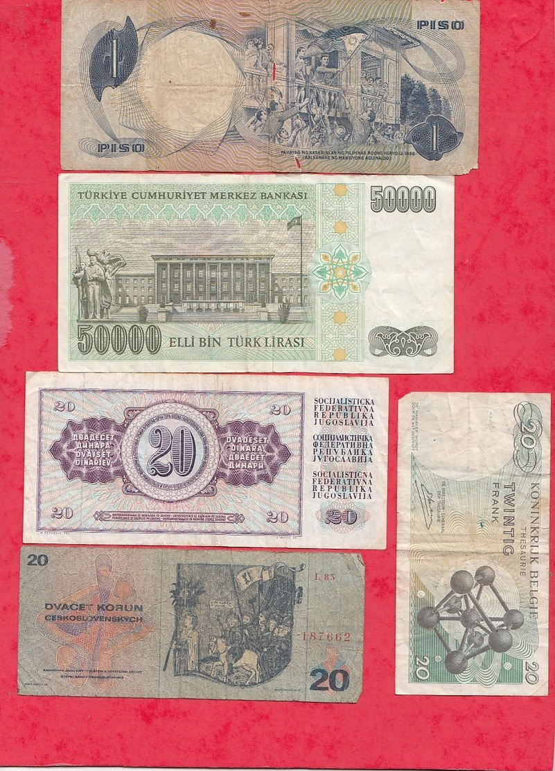 Pays Du Monde 10 Billets Dans L 'état Voir Scan Lot N °383 - Lots & Kiloware - Banknotes