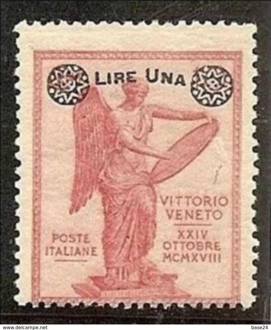 1924 Italia Italy Regno VITTORIA SOPRASTAMPATI 1L Su 10c Carminio (159g) MNH**varietà "dentellatura Fortemente Spostata" - Mint/hinged