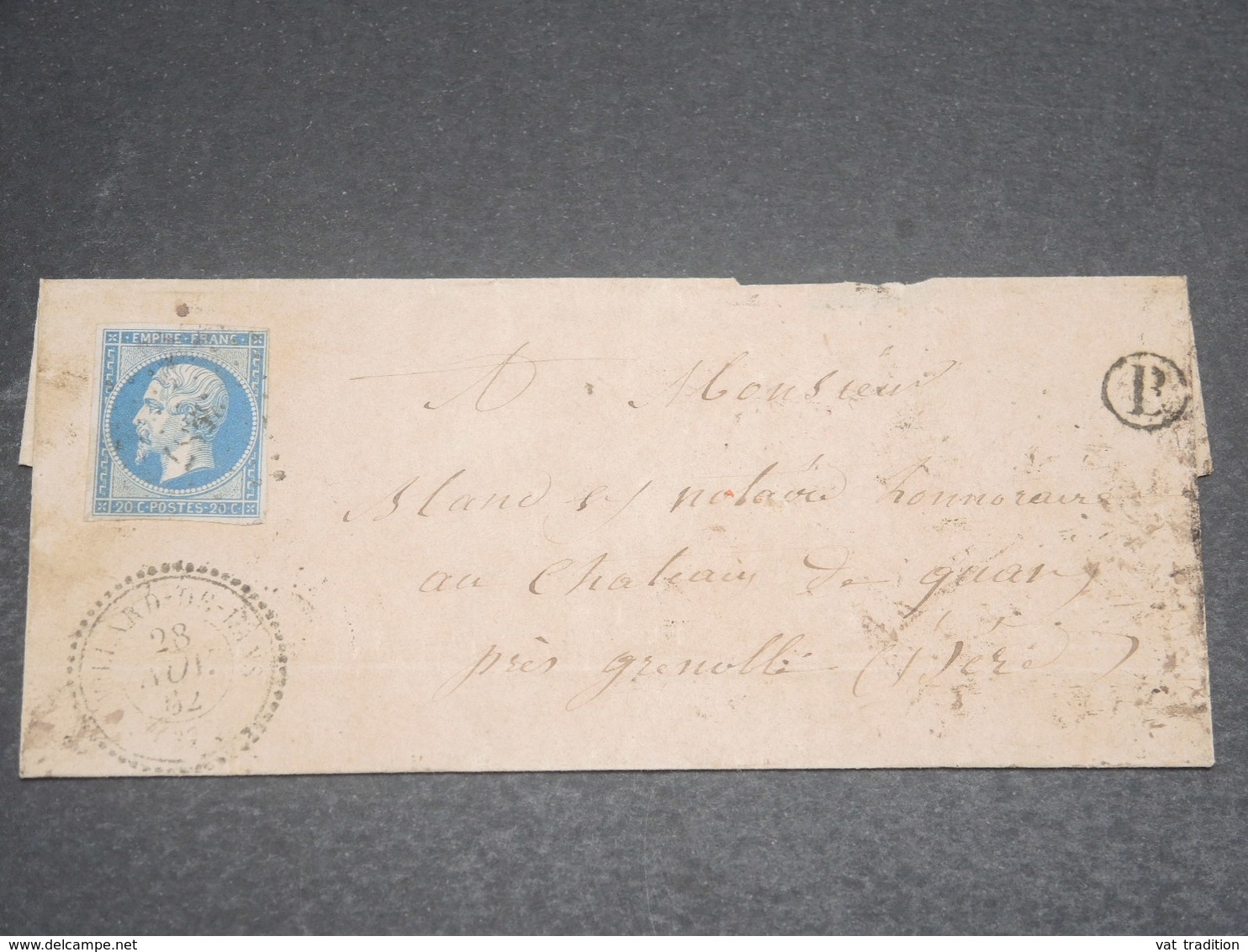 FRANCE - Lettre De Villard De Lans Pour Grenoble En 1862 , Affranchissement Napoléon - L 12249 - 1849-1876: Klassik