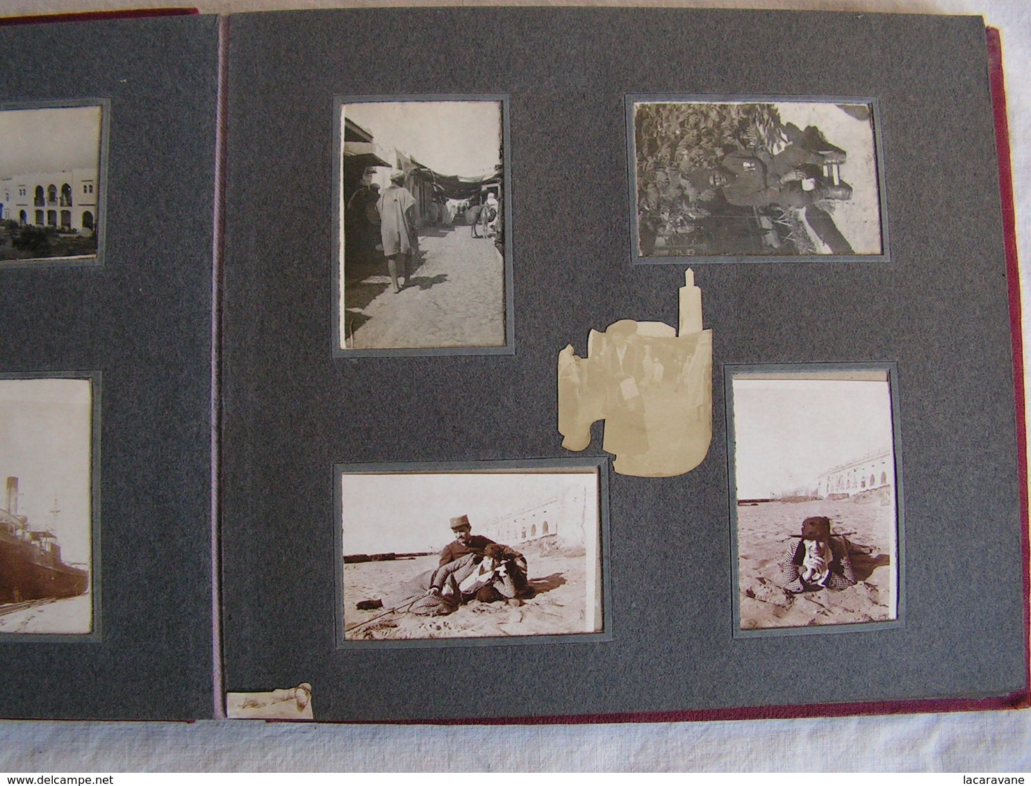 ancien album photo photographie voyage maroc ww1 1916-1918 soldat general marechal joffre ? militaires a voir
