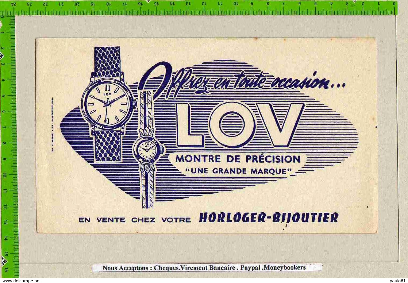 BUVARD  :Montre De Precision LOV - Perfume & Beauty