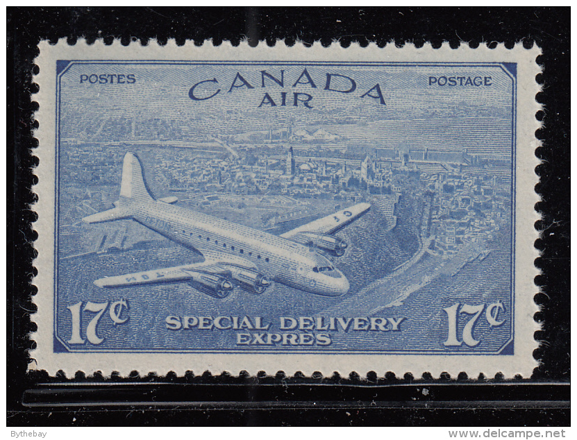 Canada 1946 MNH Scott #CE4 17c DC 4-M Airplane Accent: Grave - Luchtpost: Expres