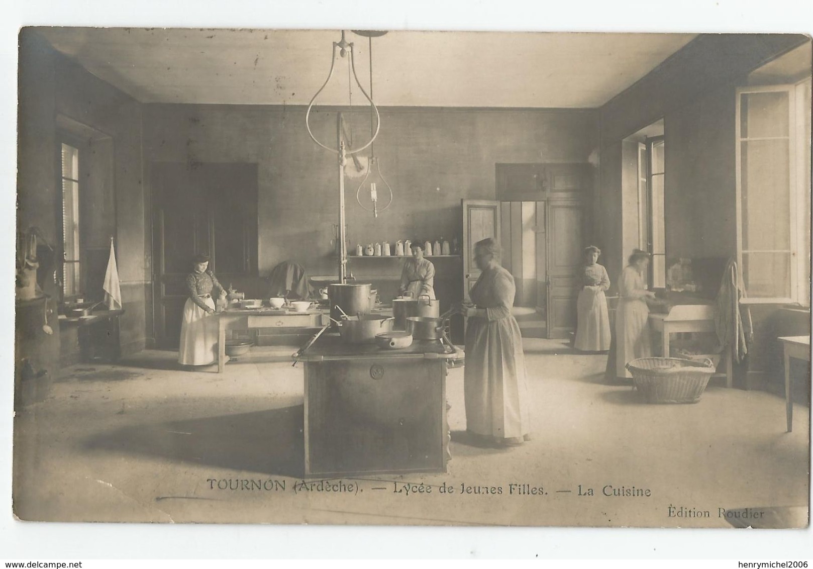 07 Ardèche Tournon Lycée De Jeunes Filles La Cuisine 1916 - Tournon