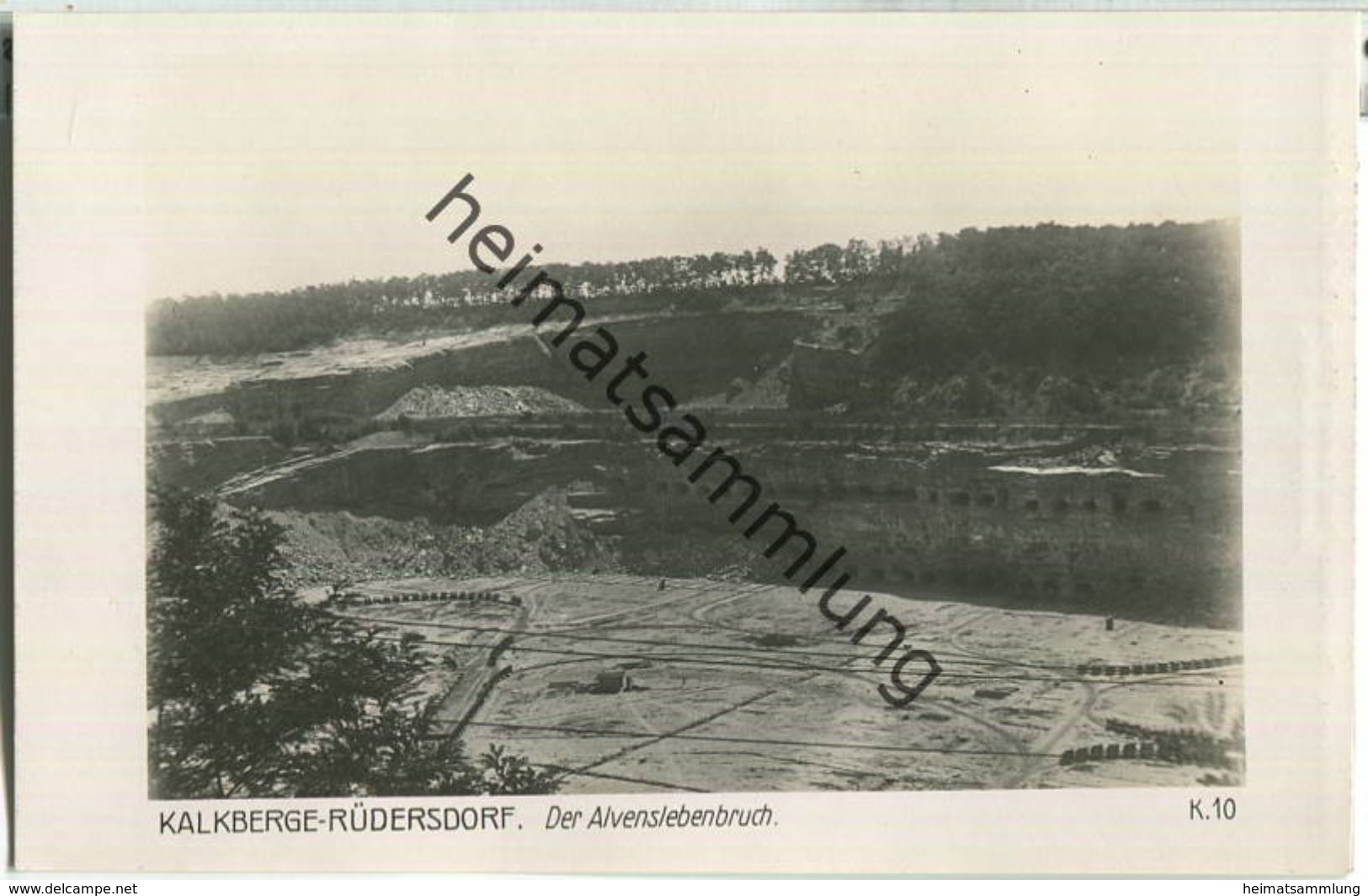 Kalkberge - Alvenslebenbruch - Foto-Ansichtskarte - Verlag Ludwig Walter Berlin - Ruedersdorf