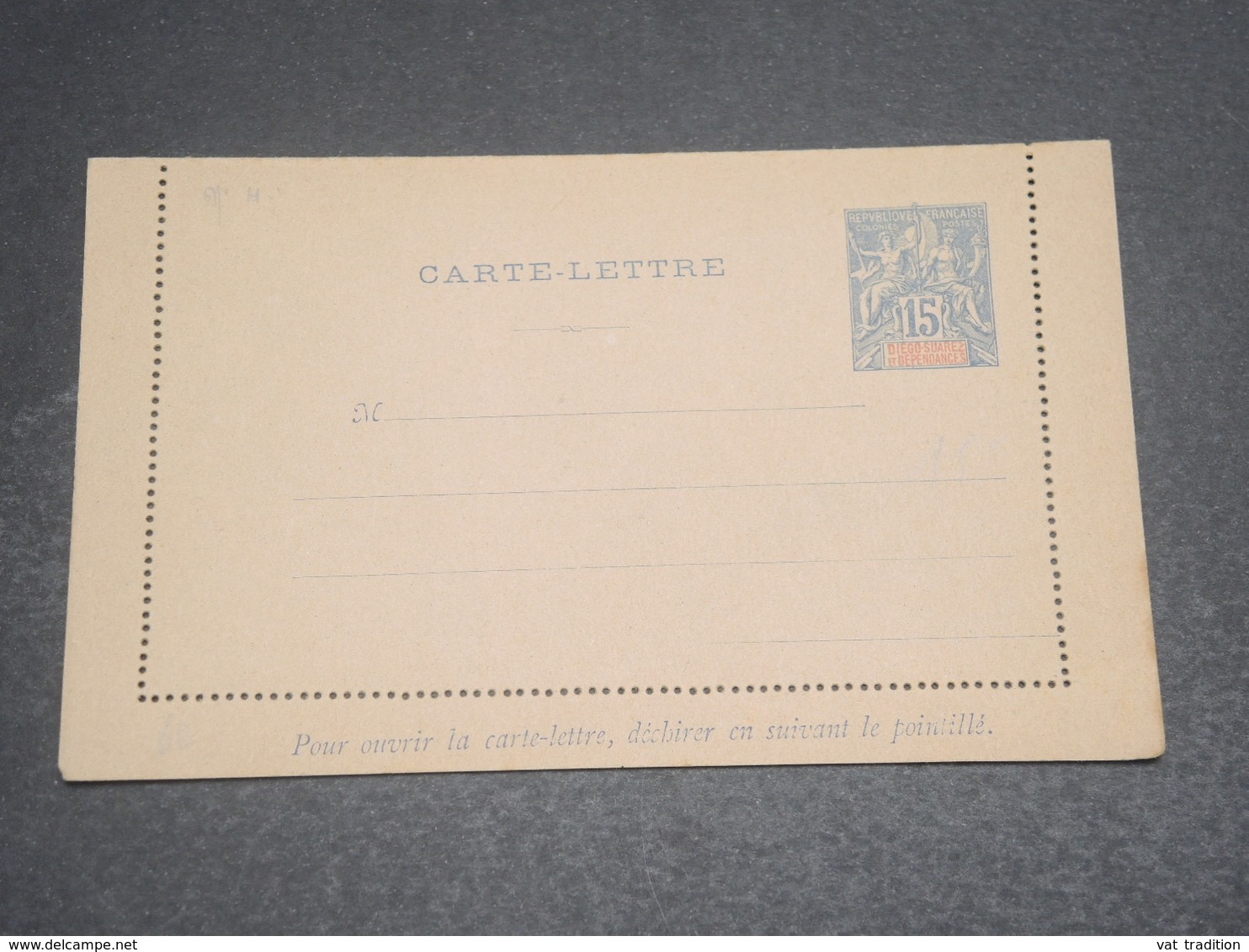 DIEGO SUAREZ - Entier Postal Type Groupe , Non Voyagé  - L 12287 - Lettres & Documents