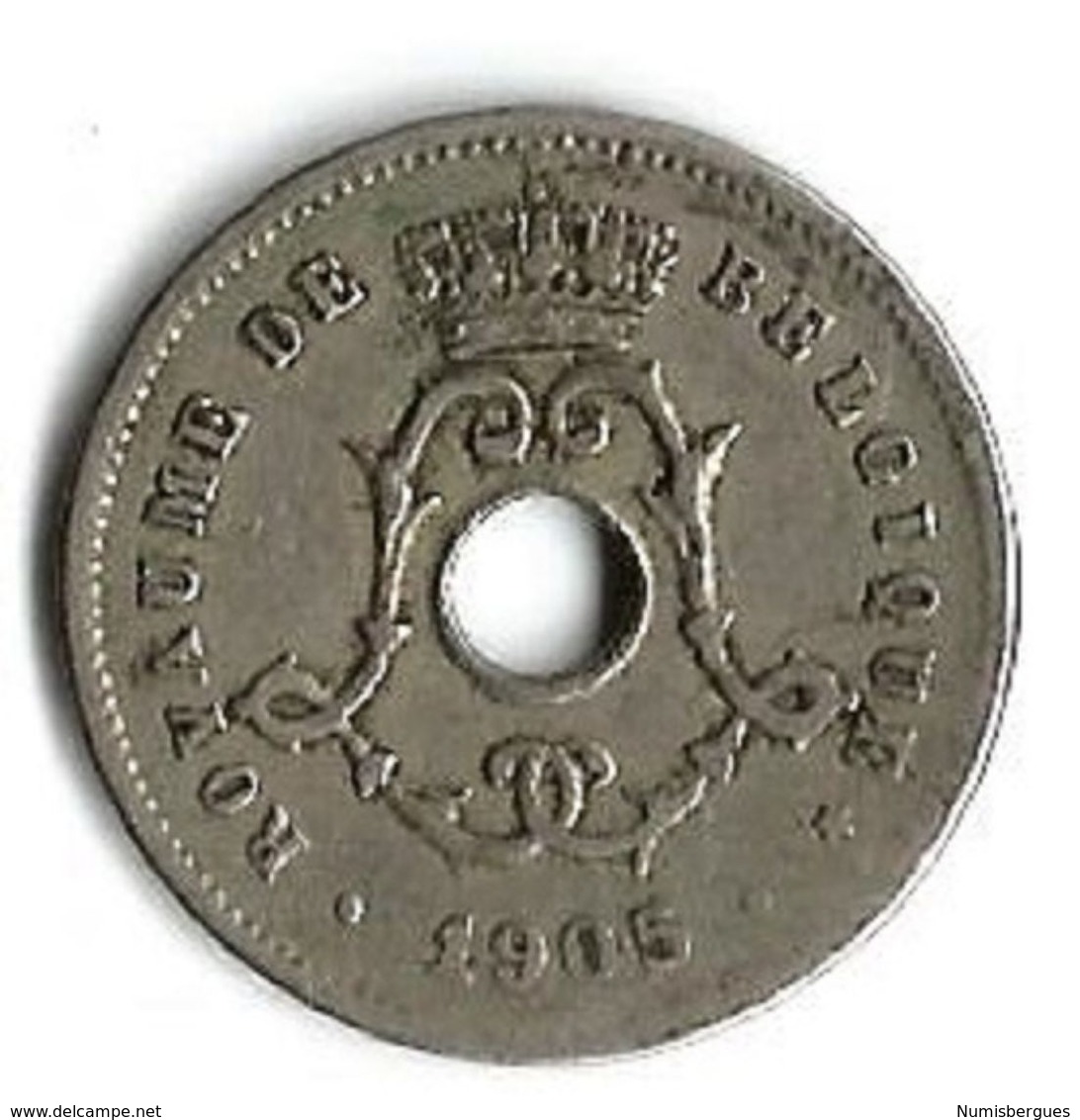 Pièce De Monnaie 5 Cents 1905 Version Française - 5 Centimes