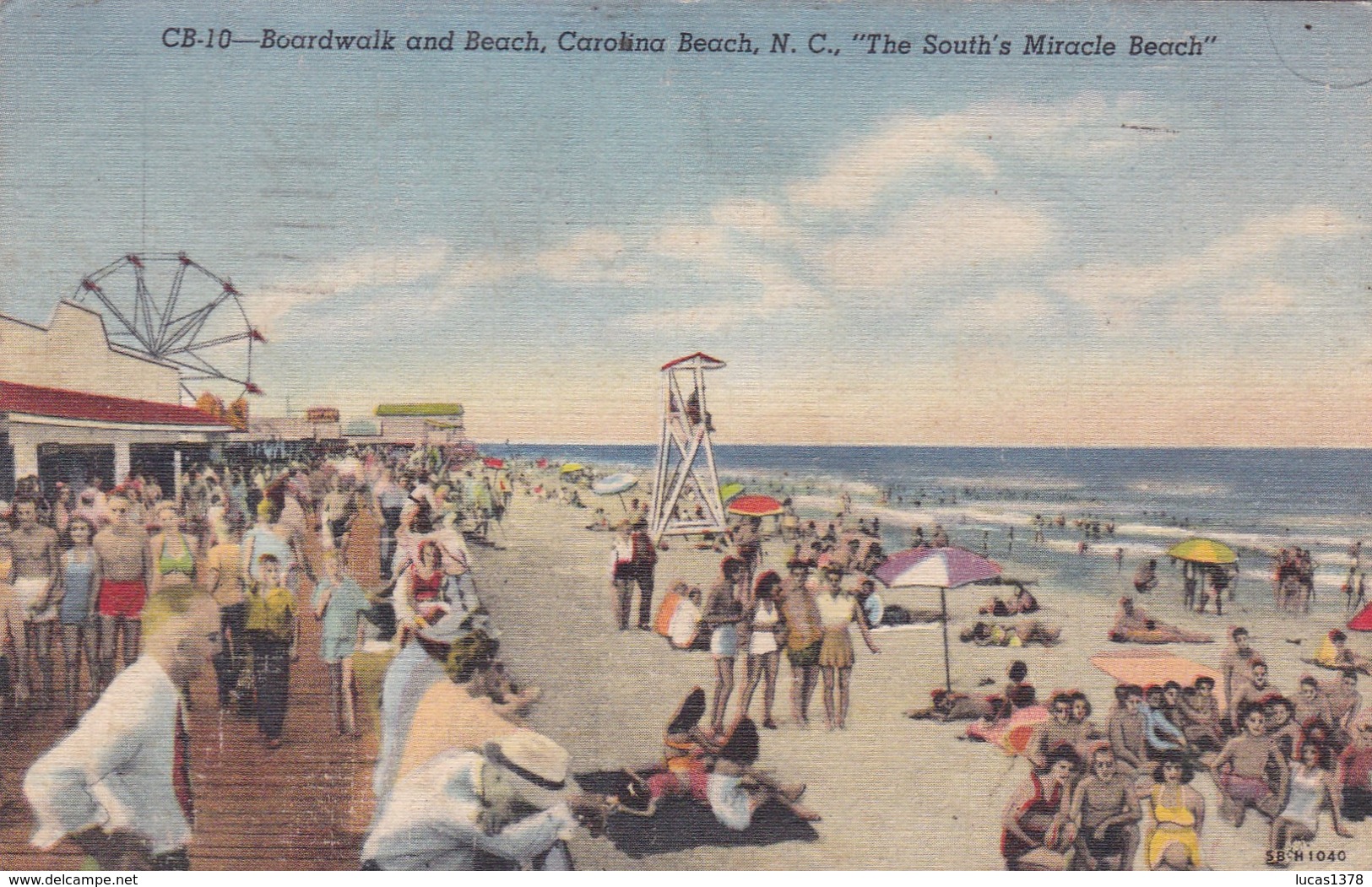 CAROLINA BEACH / BOARD WALK AN BEACH - Carolina Beach