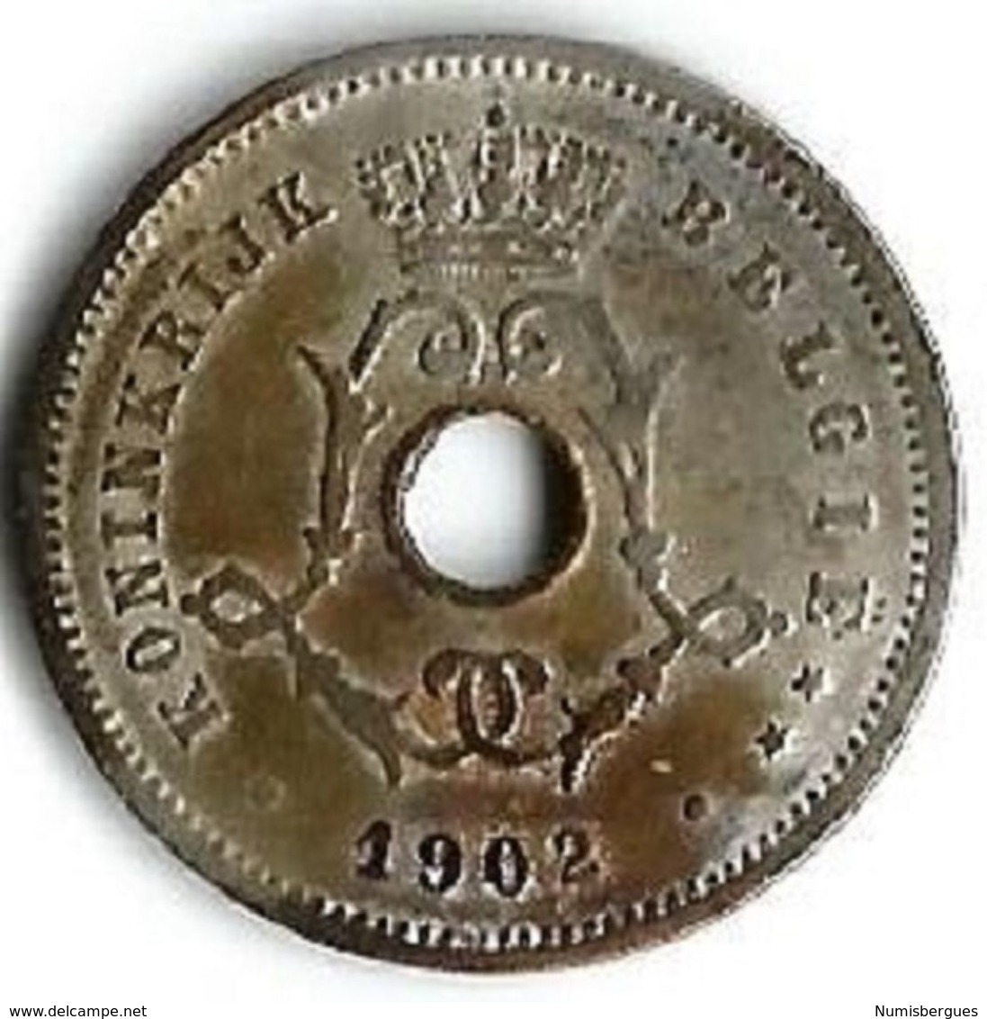 Pièce De Monnaie 5 Cents 1902 - 5 Centimes