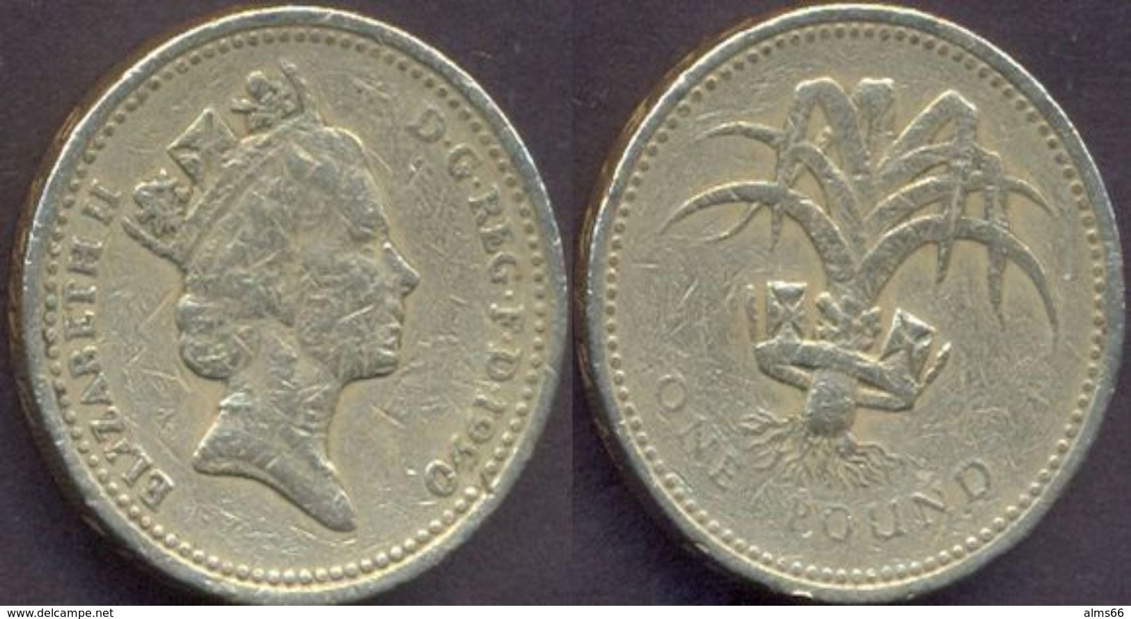 Great Britain UK 1 Pound 1990  AVF - 1 Pound
