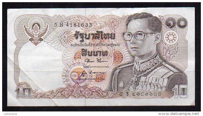 460-Thailande Billet De 10 Baht 1980 5B418 Sig.52 - Thaïlande