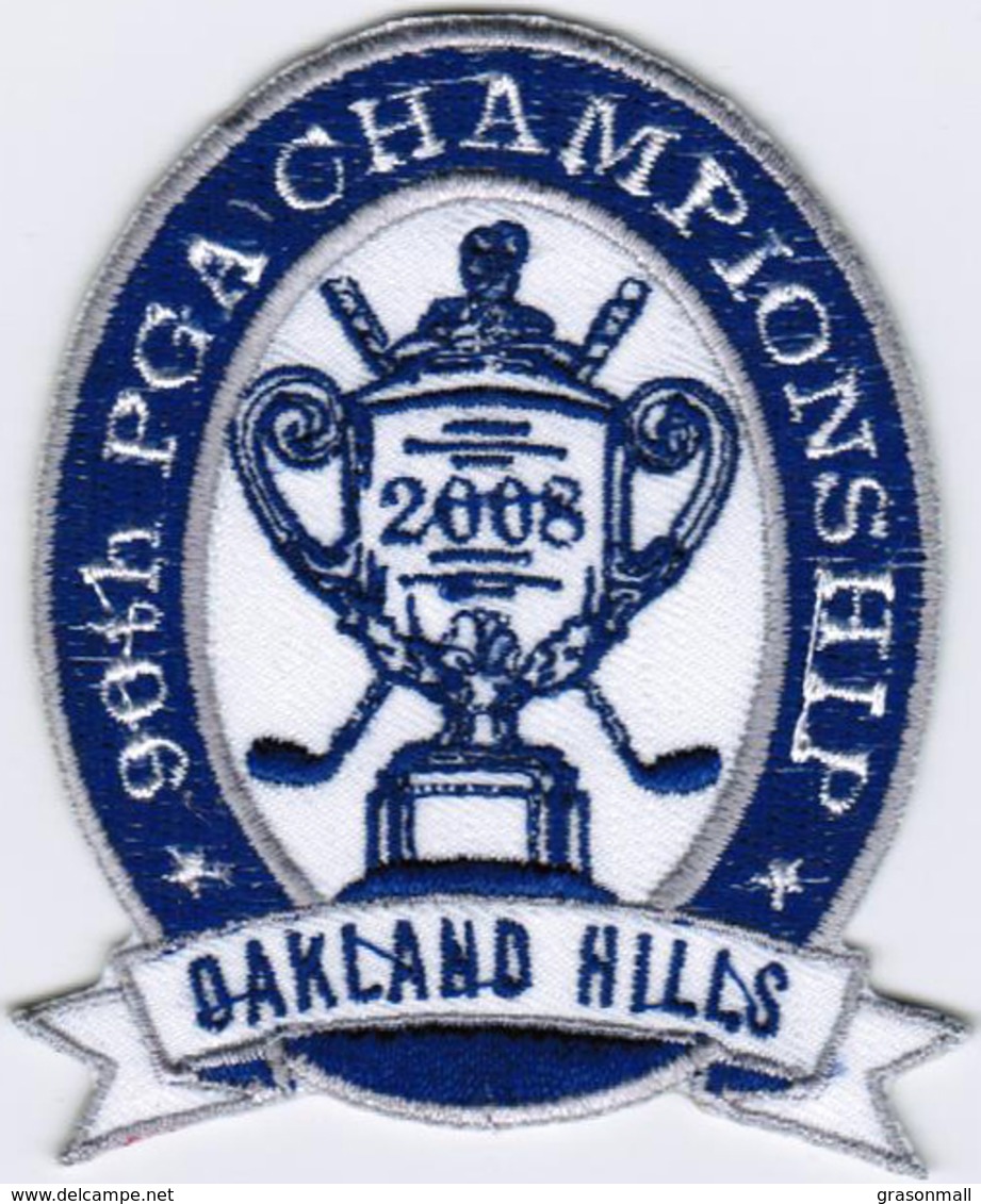 2008 90th PGA Championship  Oakland Hills Country Club Golf Badge Iron On Patch - Patches