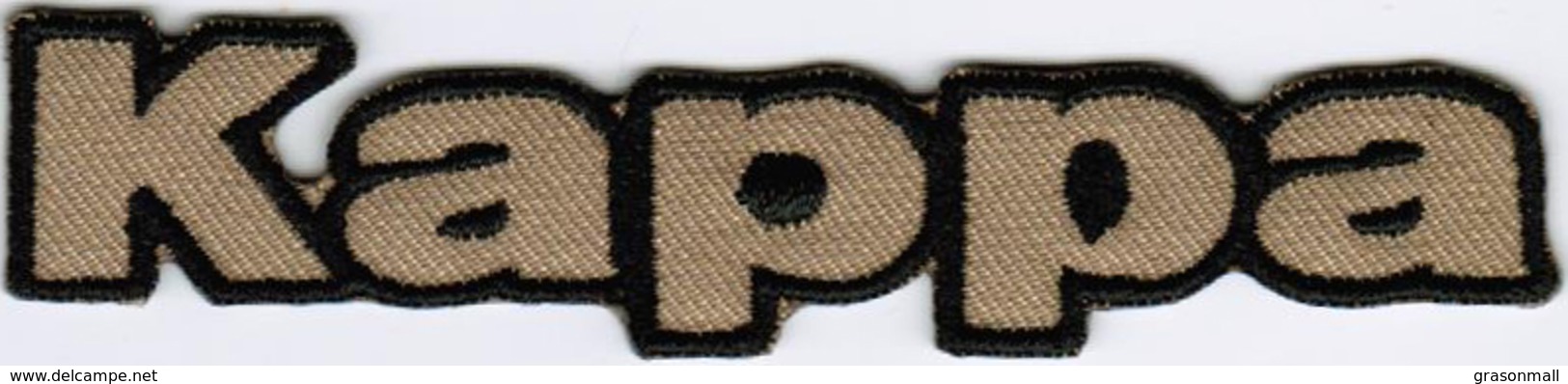 Kappa Text Logo #BTGO Badge Iron On Embroidered Patch - Patches