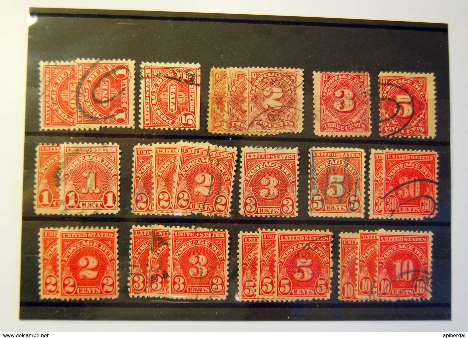 USA - Various Postage Due Taxe - 27 Stamps (used) - Portomarken