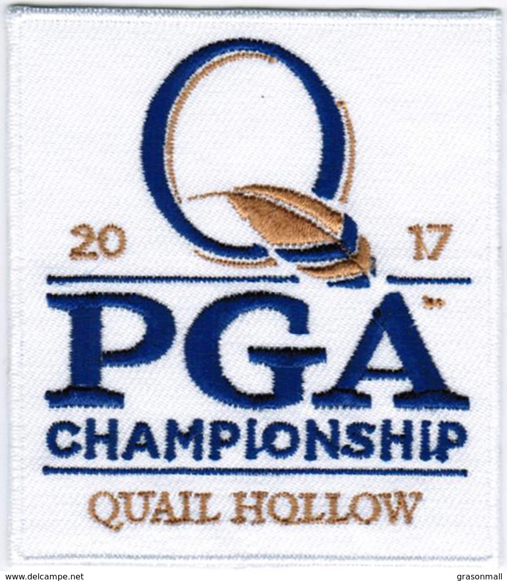 2017 99th PGA Championship Quail Hollow Club Golf Iron On Embroidered Patch - Patches