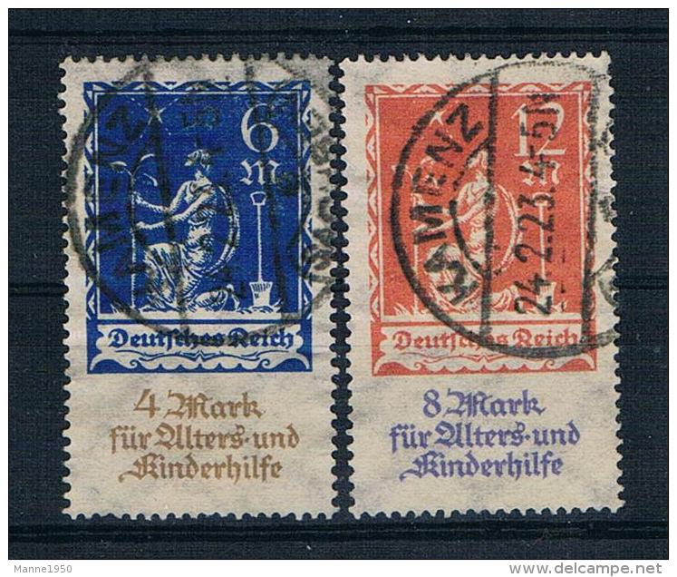 Deutsches Reich 1922 Mi.Nr. 233/34 Gest. Geprüft - Gebraucht