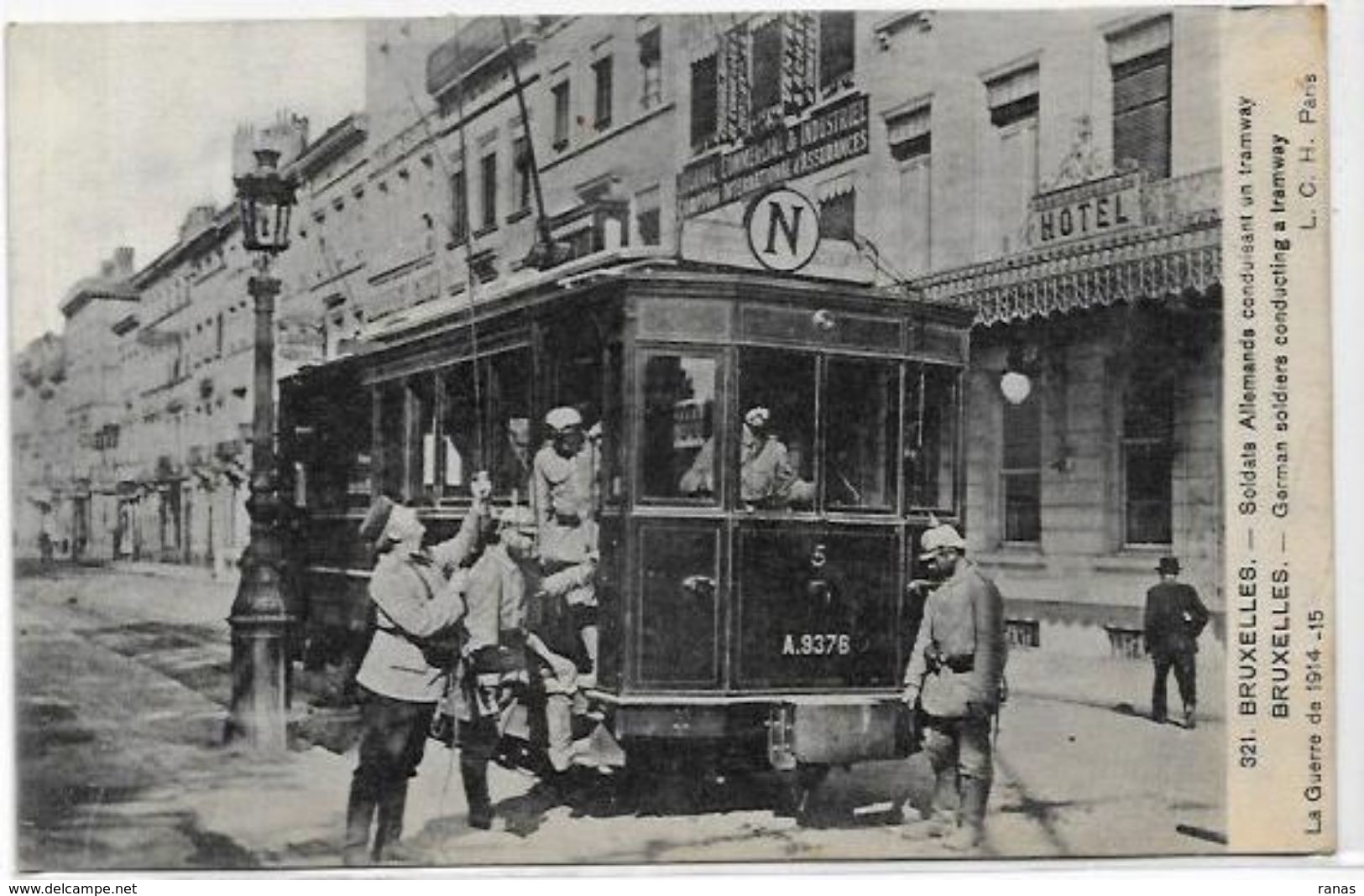 CPA Belgique Bruxelles Tramway écrite - Prachtstraßen, Boulevards