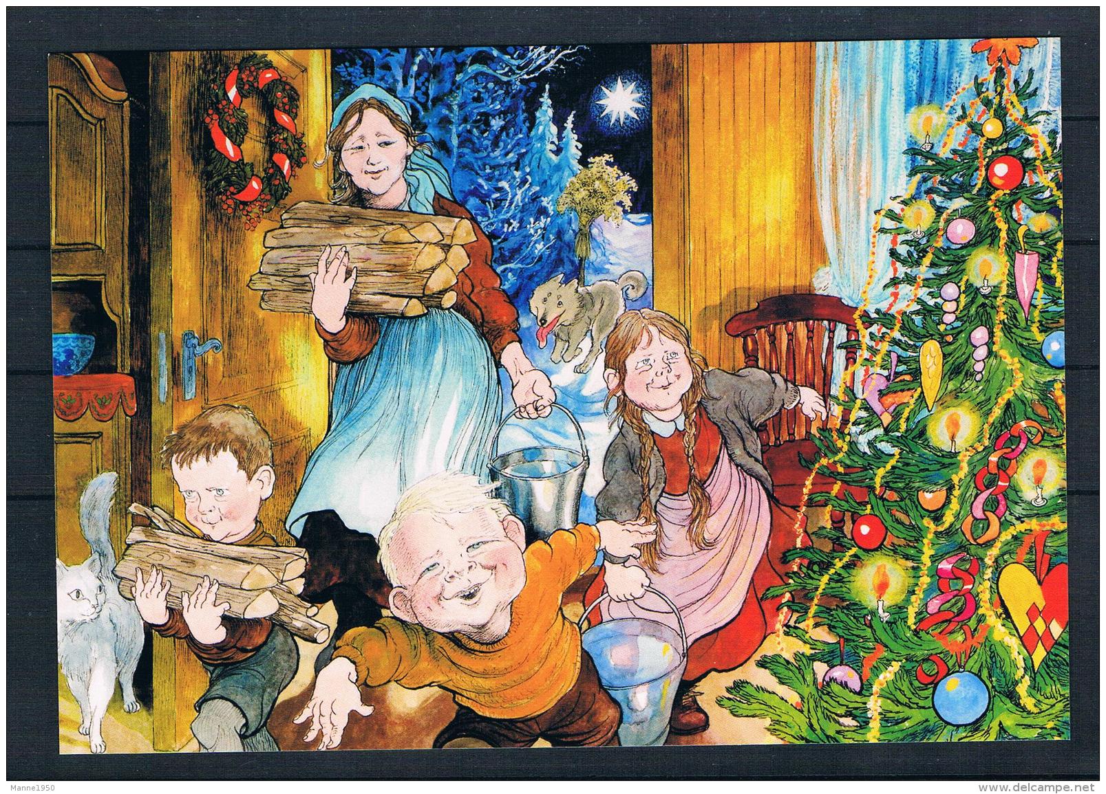 Norwegen 2000 Weihnachtskarte Gestempelt - Briefe U. Dokumente