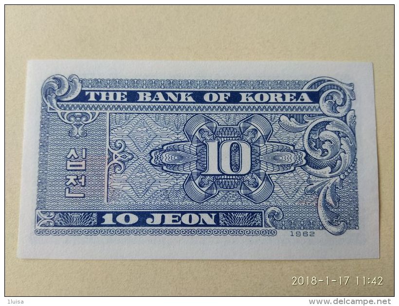 10 Jeon 1962 - Korea, Zuid