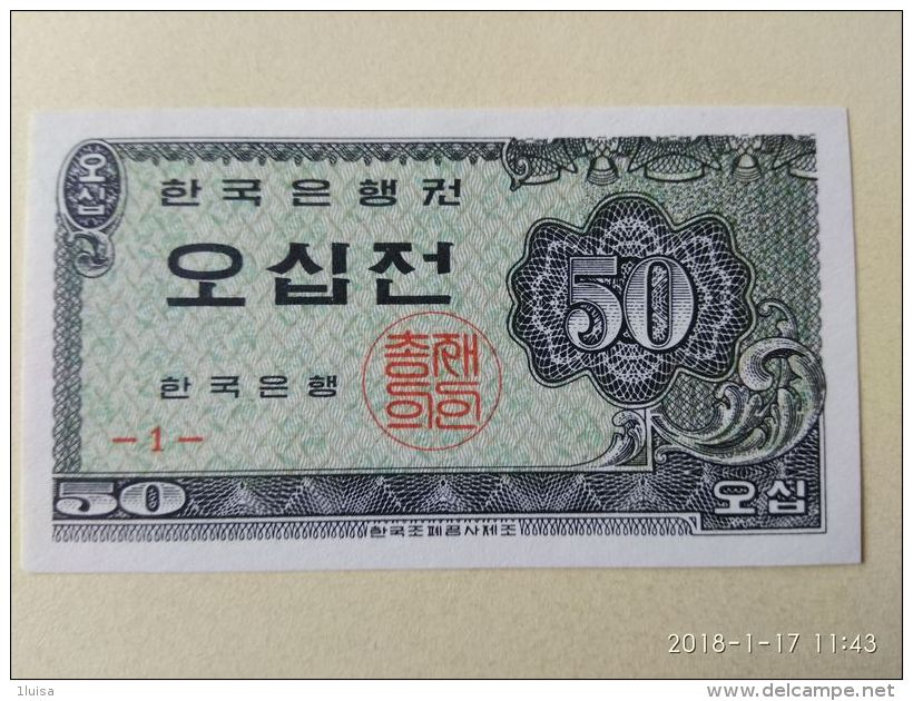 50 Jeon 1962 - Korea, Zuid