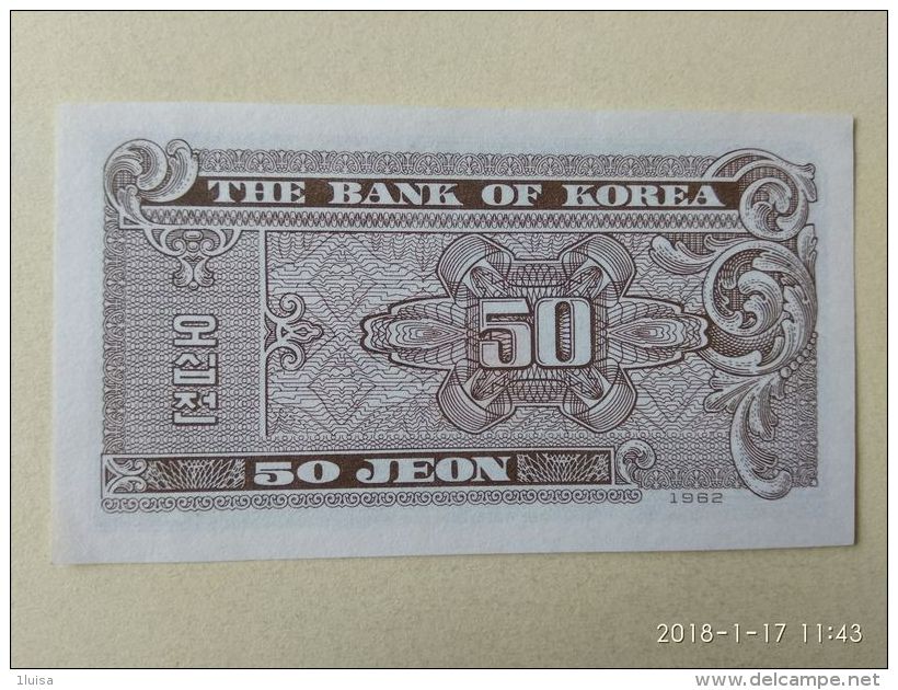 50 Jeon 1962 - Corée Du Sud