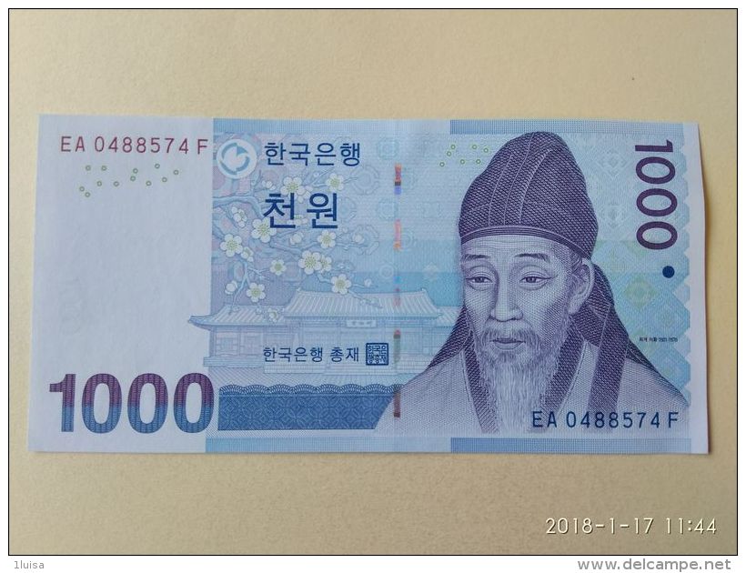1000 Won 2007 - Corea Del Sud
