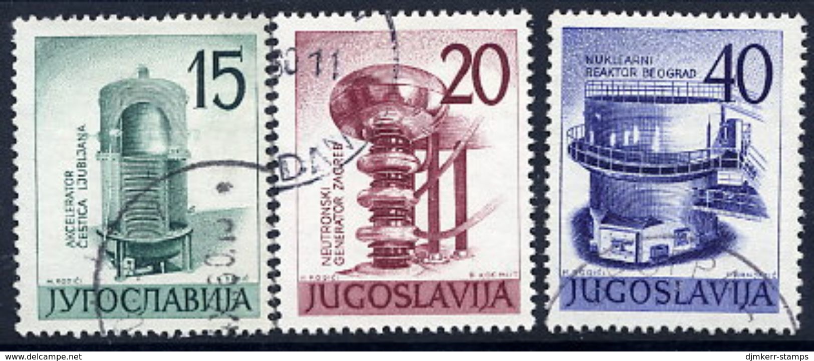 YUGOSLAVIA 1960 Nuclear Enenrgy Exhibition, Used.  Michel 927-29 - Used Stamps