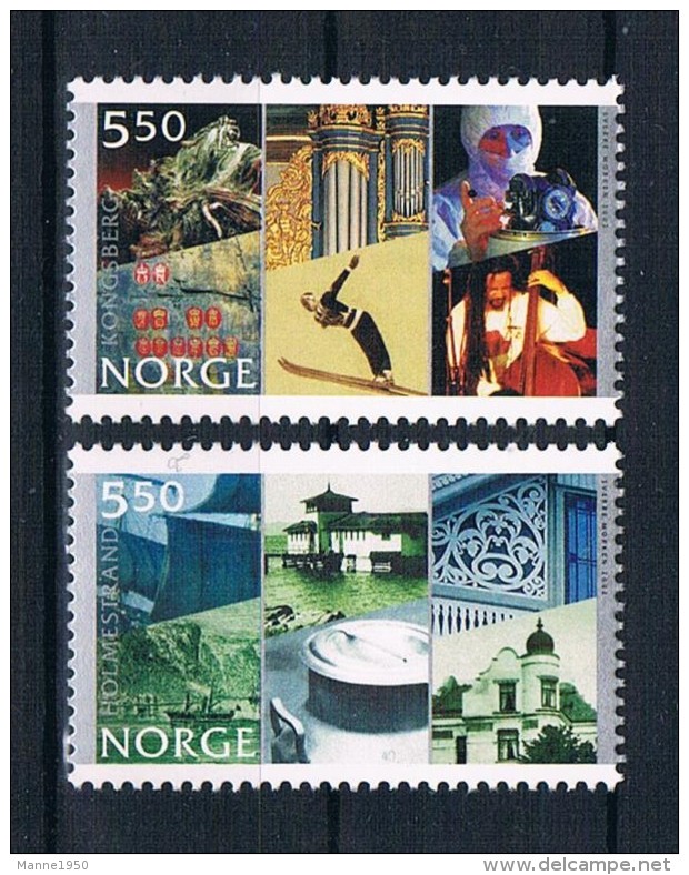 Norwegen 2002 Stadt Holmsstrand Mi.Nr. 1436/37 Kpl. Satz ** - Ungebraucht