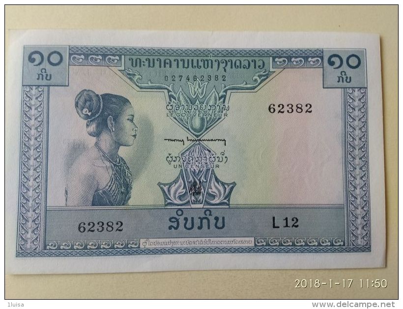 10 Kip 1962 - Laos