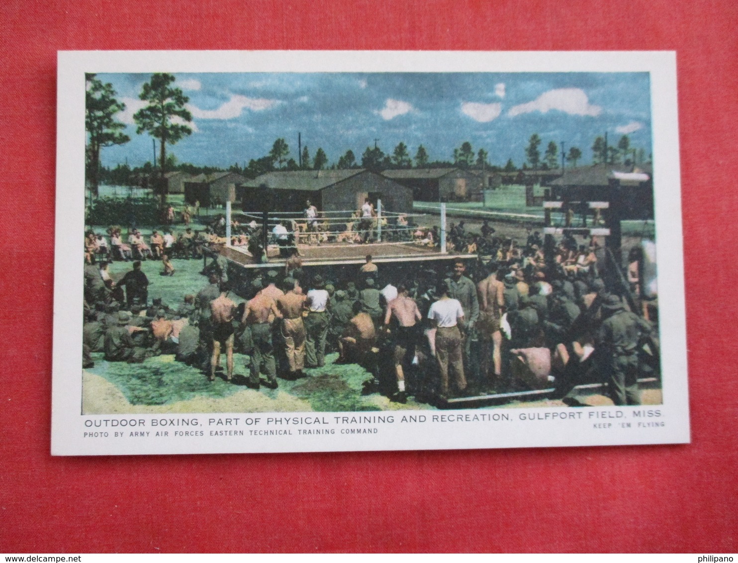 Outdoor Boxing  Military Gulfport Mississippi  Ref 2809 - Boxing