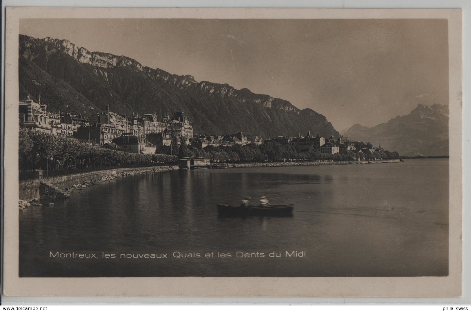 Montreux, Les Nouveaux Quais Et Les Dents Du Midi - Animee - Photo: Guggenheim - Montreux