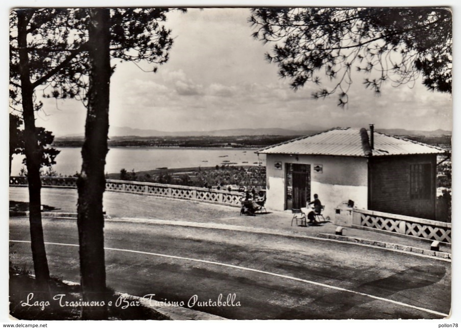 LAGO TRASIMENO E BAR TURISMO PUNTABELLA - PERUGIA - 1965 - Perugia