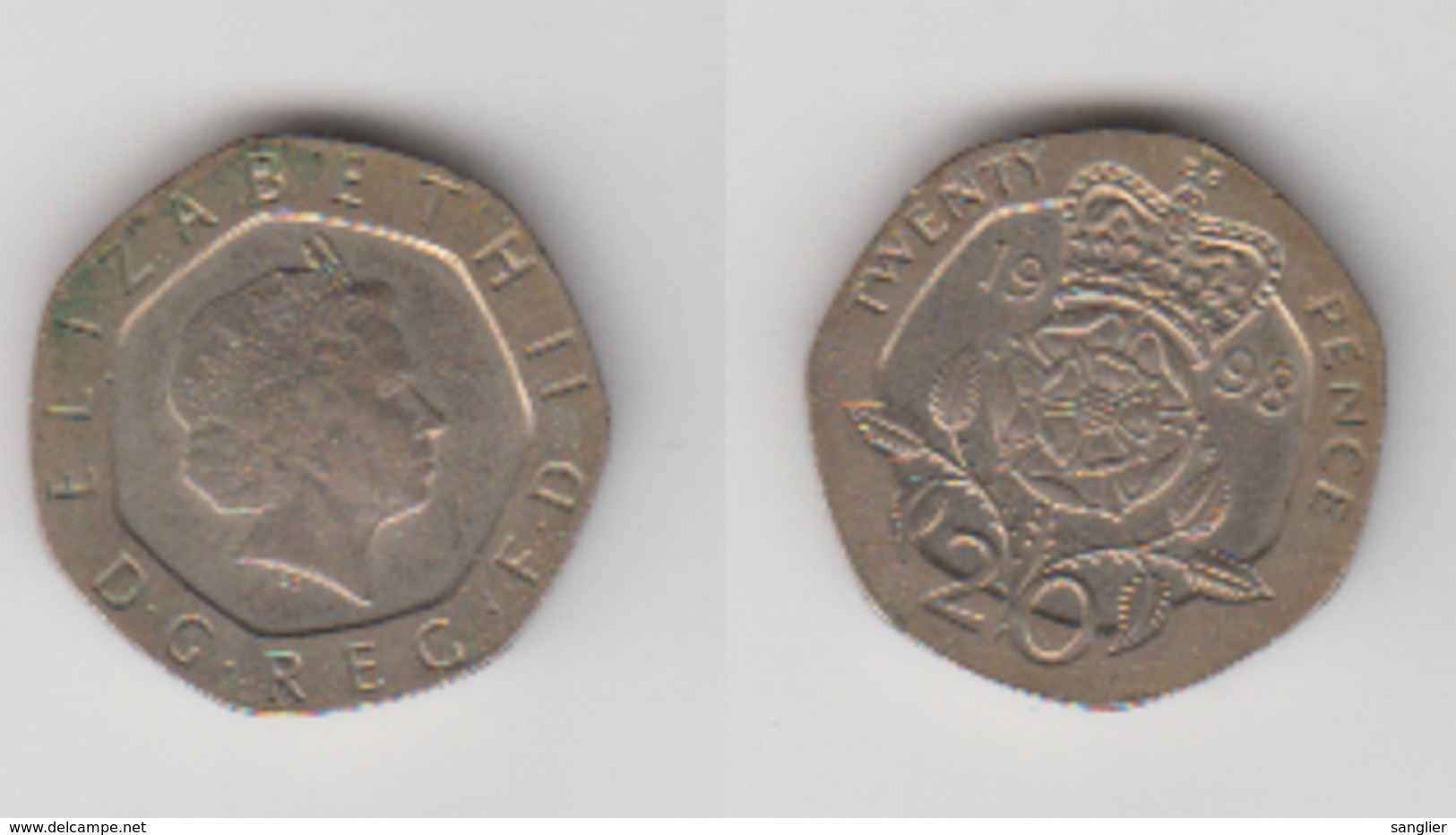 ANGLETERRE - 20 PENCE 1998 - 20 Pence