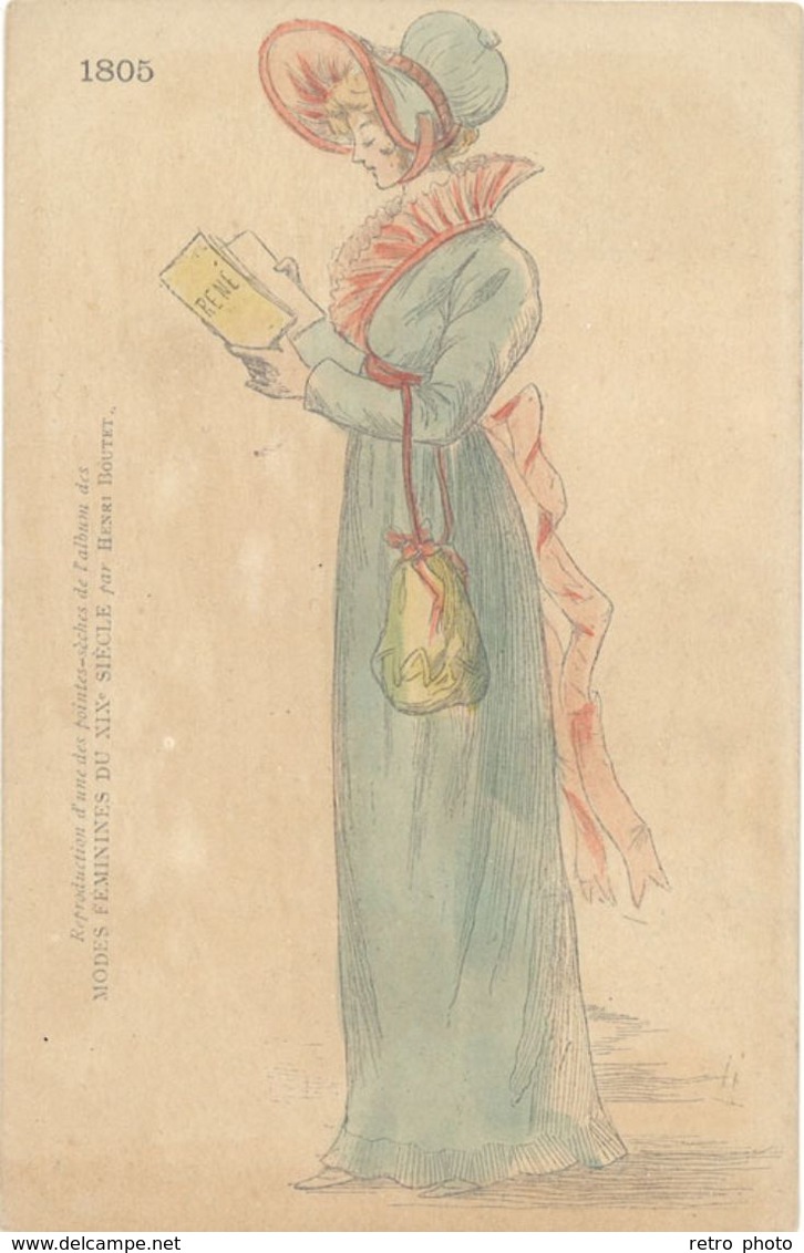 Cpa Henri Boutet 1805, Modes Féminines Du XIXe Siècle   ( ILL ) - Boutet