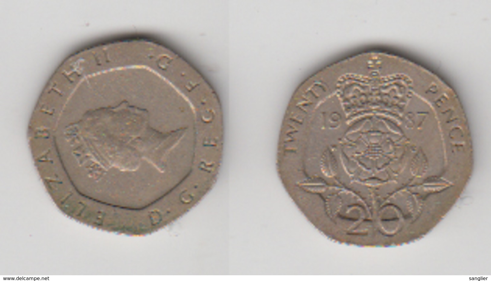 ANGLETERRE - 20 PENCE 1987 - 20 Pence