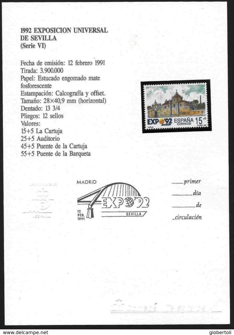 Spagna/Spain/Espagne: Tutte L'emissioni Filateliche Dedicate All'Esposizione In Elegante Confezione Regalo. - 1992 – Siviglia (Spagna)