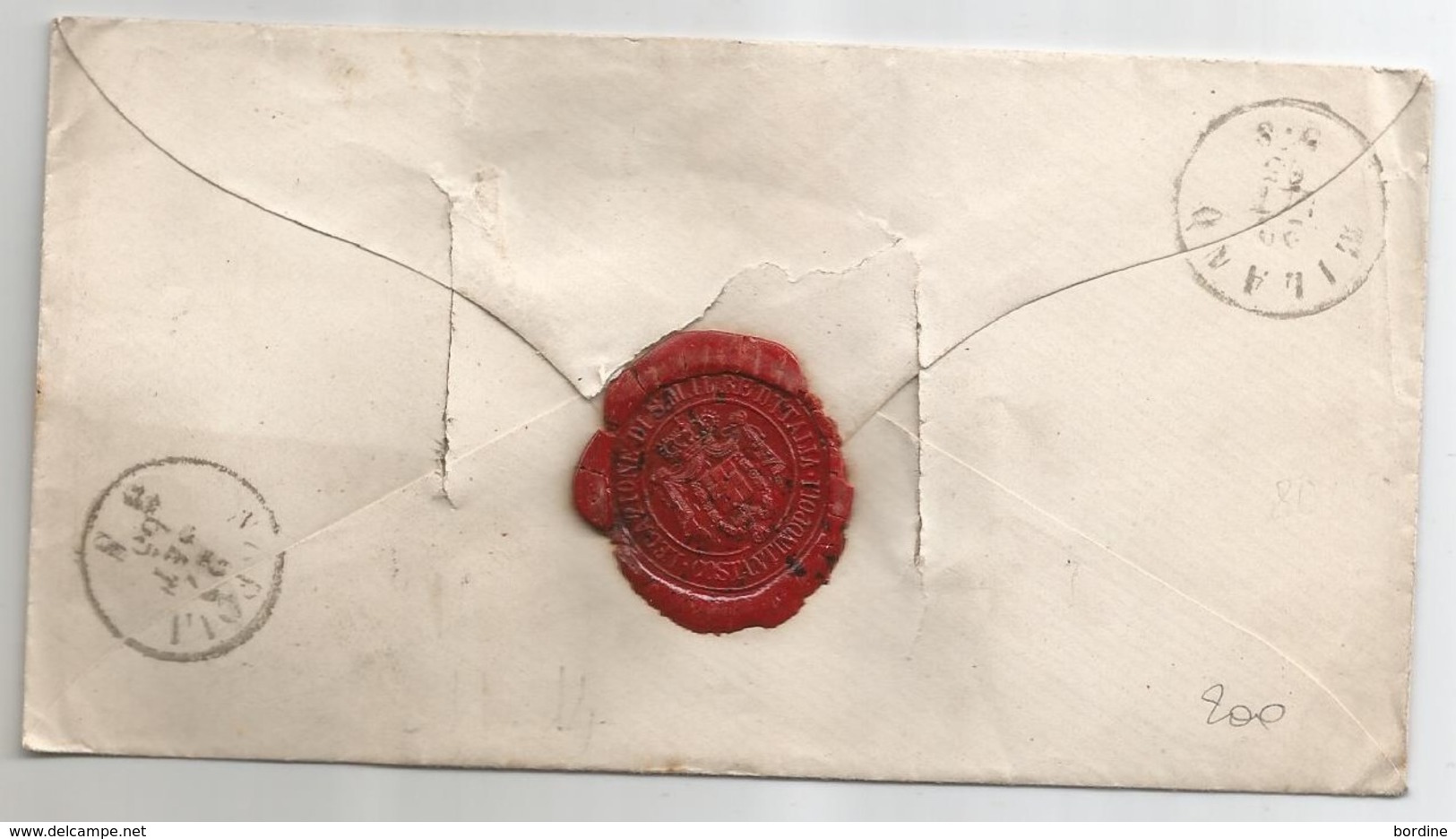 - Lettre - BFE TURQUIE - CONSTANTINOPLE. GC.5083 S/Paire TP Napoléon III N°24 + Càd T.15 + Désinfectée - 1865 - 1862 Napoléon III