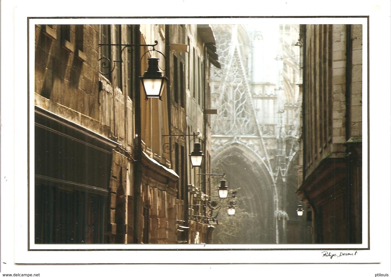 ROUEN - Eglise St-Maclou, Vue De La Rue St-Romain - (Philippe Derouet - Photopostal) - Rouen