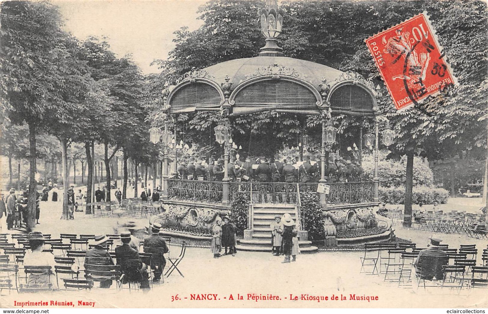 Musique. Instrument.Interprète  Nancy  54   Kiosque A Musique      (voir Scan) - Musik Und Musikanten